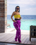 Sexy Tube Top And Pants Two Piece Suits ZDF-31201