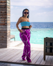 Sexy Tube Top And Pants Two Piece Suits ZDF-31201
