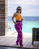 Sexy Tube Top And Pants Two Piece Suits ZDF-31201