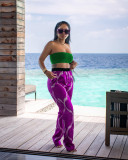 Sexy Tube Top And Pants Two Piece Suits ZDF-31201