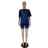 Casual Printed Two Piece Shorts Sets NM-8507