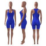 Solid Sleeveless Skinny Romper NIK-309
