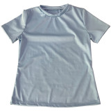 Plus Size Solid T Shirt And Shorts Two Piece Sets MEI-9251