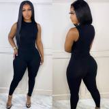 Solid Sleeveless Two Piece Pants Sets ZDF-31205