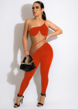 Sexy Mesh Patchwork One Shoulder Jumpsuit MEM-88433