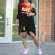 Ink Jet Print Off Shoulder Loose Top And Shorts Sets WSYF-5932