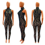 Sexy Lace Sleeveless Slim Jumpsuit LX-6928