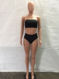 Solid Sexy Bikinis Two Piece Sets LA-3312