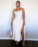 Sexy Spaghetti Strap Split Long Dress BGN-242