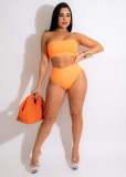Solid Sexy Bikinis Two Piece Sets LA-3312