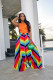 Plus Size Printed Wide Leg Pants ZDF-31200X