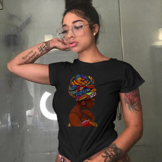 Casual Printed Short Sleeve T Shirt WAF-9000225