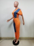 Denim Pachwork Two Piece Pants Sets MEM-88435