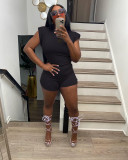 Solid T Shirt And Shorts Two Piece Sets XYF-9136