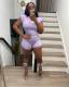 Solid T Shirt And Shorts Two Piece Sets XYF-9136