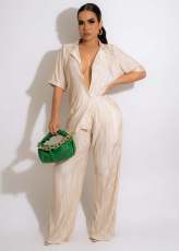 Solid Shirt And Pants Two Piece Sets MEM-88439