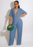 Solid Shirt And Pants Two Piece Sets MEM-88439