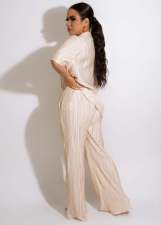 Solid Shirt And Pants Two Piece Sets MEM-88439