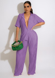 Solid Shirt And Pants Two Piece Sets MEM-88439