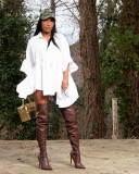 Casual Fashion Solid Color Shirt Dress MTY-M6623