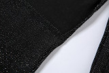 Fashion Sexy Long Sleeve Backless Tight Jumpsuit With Headgear XEF-10625