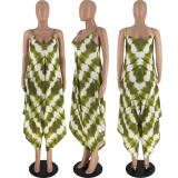 Casual Printed Strap Loose Jumpsuit MXDF-6099