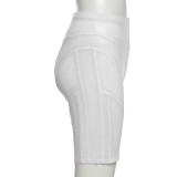 Sexy Mesh See-Through High Waist Tight Shorts XEF-K21P12759