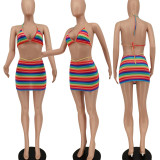 Sexy Printed Beachwear Two Piece Sets WPF-80648