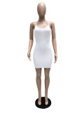 Solid Spaghetti Strap Slim Mini Dress MZ-2751