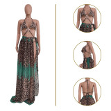 Sexy Leopard Print Lace-up Swimsuit TR-1209