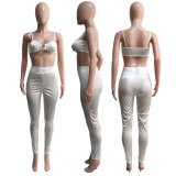 Sexy Bra Top And Pants Slim Two Piece Sets ME-8125