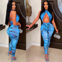 Sexy Printed Hollow Out Jumpsuit ME-8110