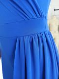Solid Sexy One Shoulder Mini Dress YD-8621