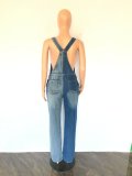 Plus Size Denim Strap Jeans Jumpsuit LX-5523