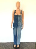 Plus Size Denim Strap Jeans Jumpsuit LX-5523