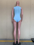 Solid Sleeveless Bodysuit+Shorts 2 Piece Sets ORY-5230