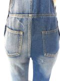 Plus Size Denim Strap Jeans Jumpsuit LX-5523