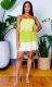 Chiffon Contrast Color Strapless Mini Dress BLX-61006