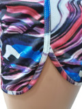 Casual Printed Shirt Shorts Two Piece Sets CM-8618