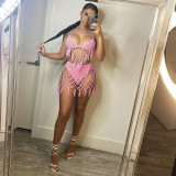 Sexy Crochet Tassel Hollow Bikini Two Piece Sets ZSD-Z0105