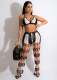 Sexy Crochet Hollow Out Two Piece Pants Sets OSM-4359