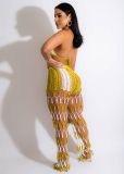 Sexy Crochet Hollow Out Two Piece Pants Sets OSM-4359