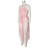 Sexy Crochet Tassel Bikini Hollow Two Piece Sets ZSD-Z085