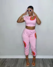 Casual Hollow Out Two Piece Pants Sets SXF-20506