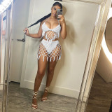 Sexy Crochet Tassel Hollow Bikini Two Piece Sets ZSD-Z0105