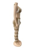 Sexy Crochet Hollow Out Two Piece Pants Sets OSM-4359