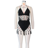 Sexy Crochet Tassel Hollow Bikini Two Piece Sets ZSD-Z0105