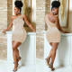 Sexy Hot Drilling One Shoulder Night Club Dress BY-5778