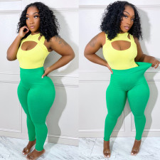 Sexy Hollow Out Top And Pants 2 Piece Sets SH-390334