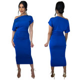Sexy Solid Color Slim Dress YF-K10150